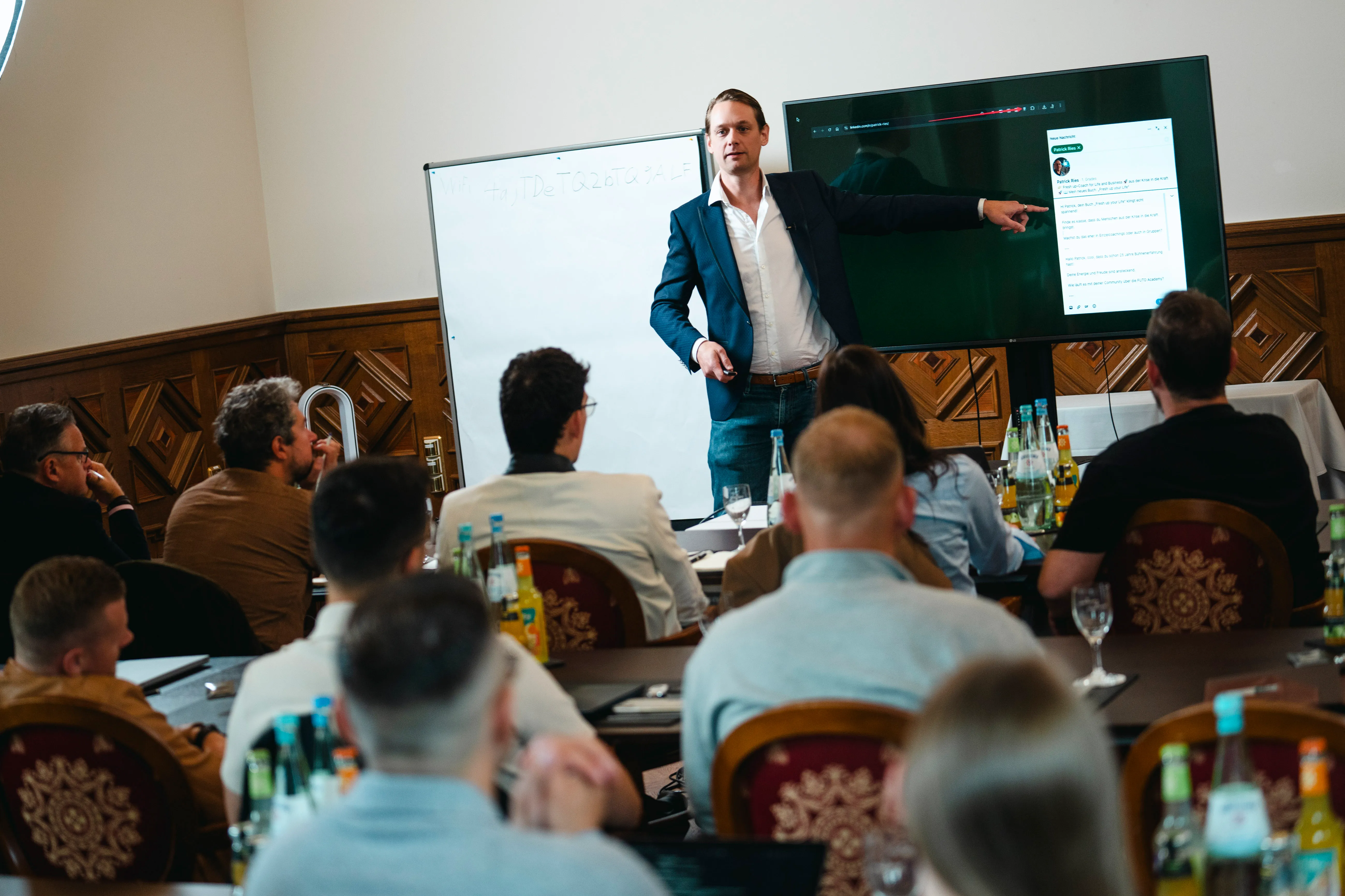 Josef Seibl in einem KI-Workshop